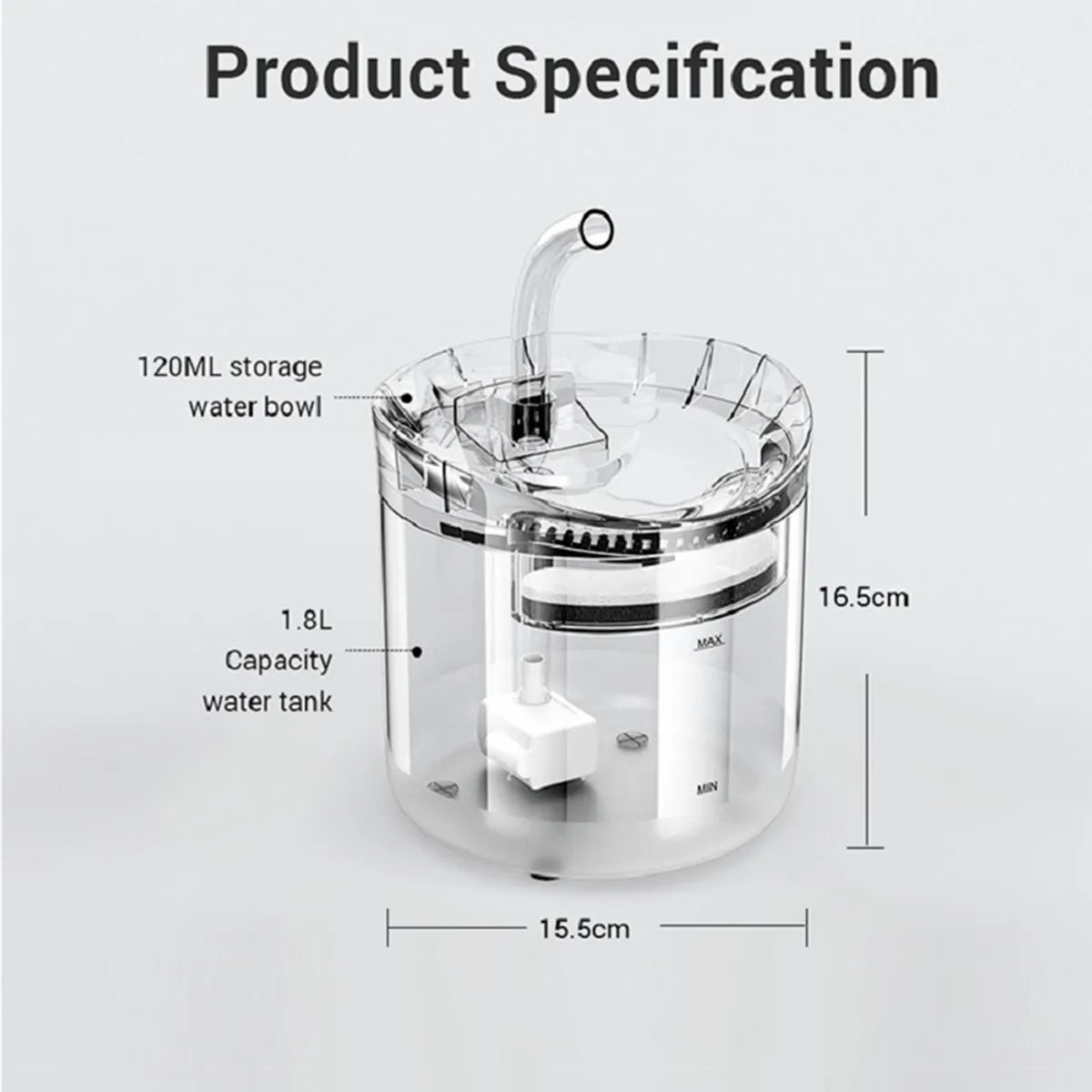 Bebedero y Purificador De Agua Para Gatos Y Perros